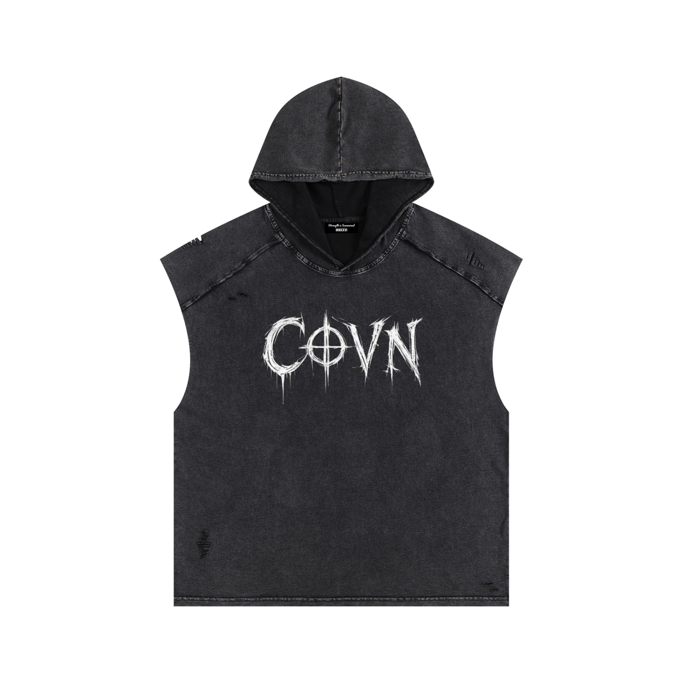 COVN The End Cut Off Hoodie