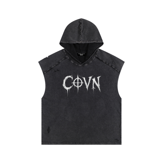 COVN The End Cut Off Hoodie