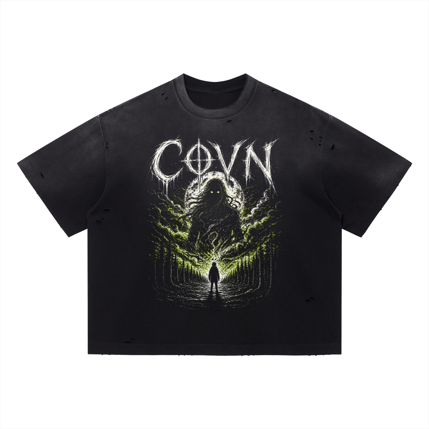 COVN The End Distressed T-Shirt