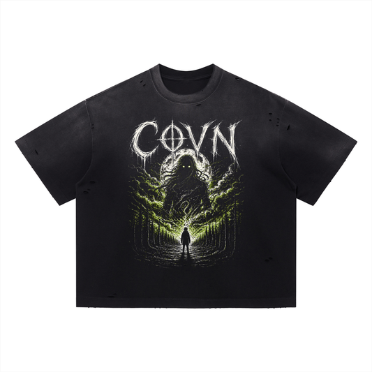 COVN The End Distressed T-Shirt