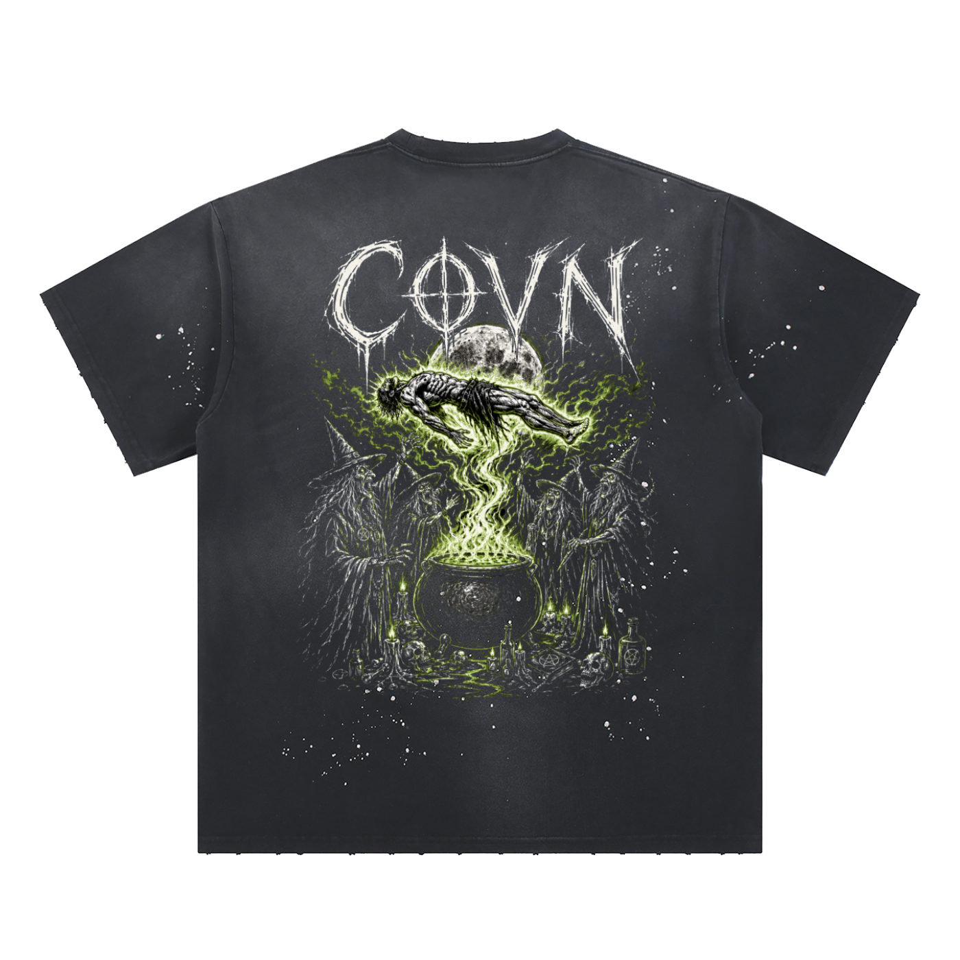 COVN Levitate Paint Splatter T-Shirt