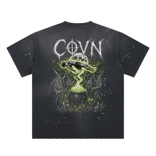 COVN Levitate Paint Splatter T-Shirt