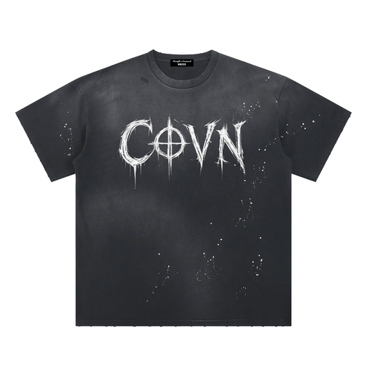 COVN Levitate Paint Splatter T-Shirt